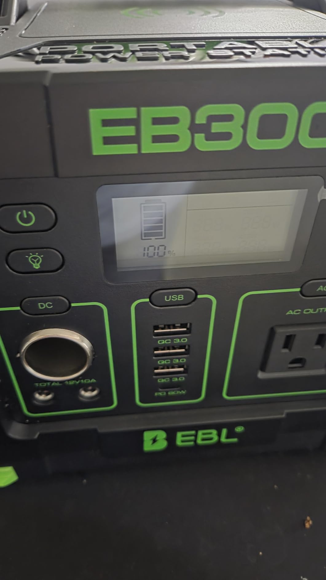 EBL Portable Power Station 1000W Solar Generator 999Wh Fast Charging Backup Battery With 10W Wireless Charging & Multiple Ports For Camping, Home Backup, RV & Off-Grid customer photo 1