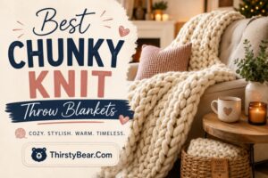 Best Chunky Knit Throw Blankets