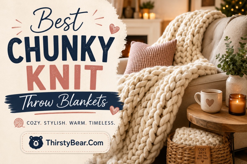 Best Chunky Knit Throw Blankets