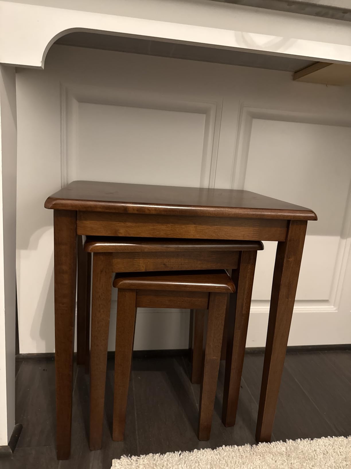 Winsome Regalia Nesting Accent Tables, for Living Room, Walnut, Set of 3 customer photo 1