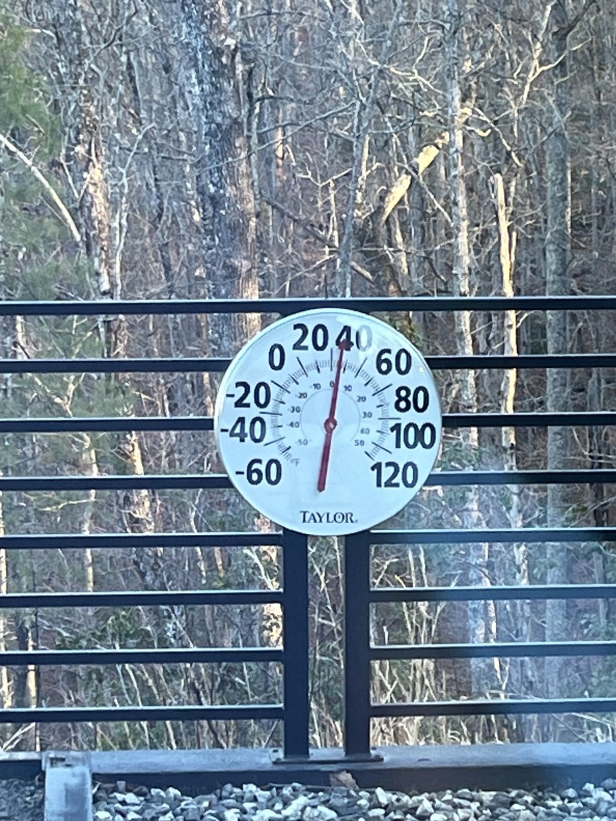 Taylor Indoor Outdoor Metal Wall Clock, Wireless Thermometer with Easy to Read Large Numbers for Patio, Pool, and Indoor Areas, 18-inch customer photo 2