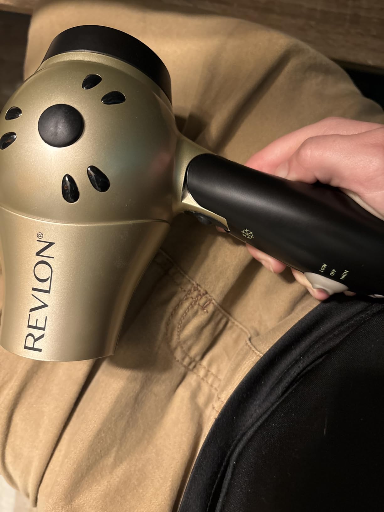 REVLON 1875W Compact Folding Handle Hair Dryer | Great for Travel customer photo 2