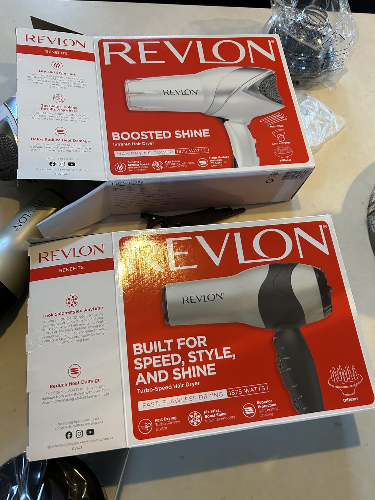 REVLON Turbo Hair Dryer, 1875 Watts of Maximum Shine, Fast Dry (Silver) customer photo 2