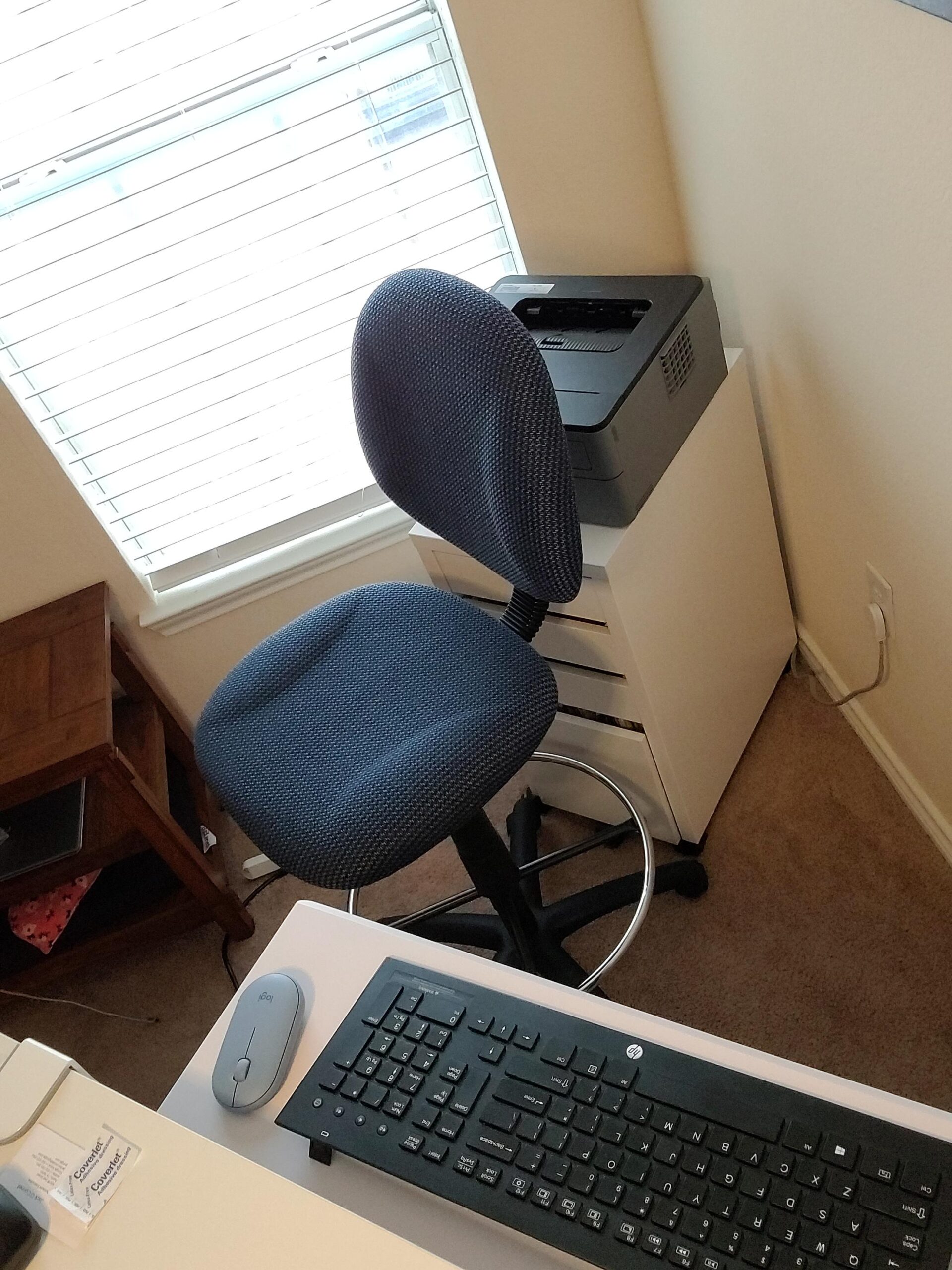 Boss Office Products B1615-BK Ergonomic Works Drafting Chair Without Arms in Black, Mid-Back customer photo 1