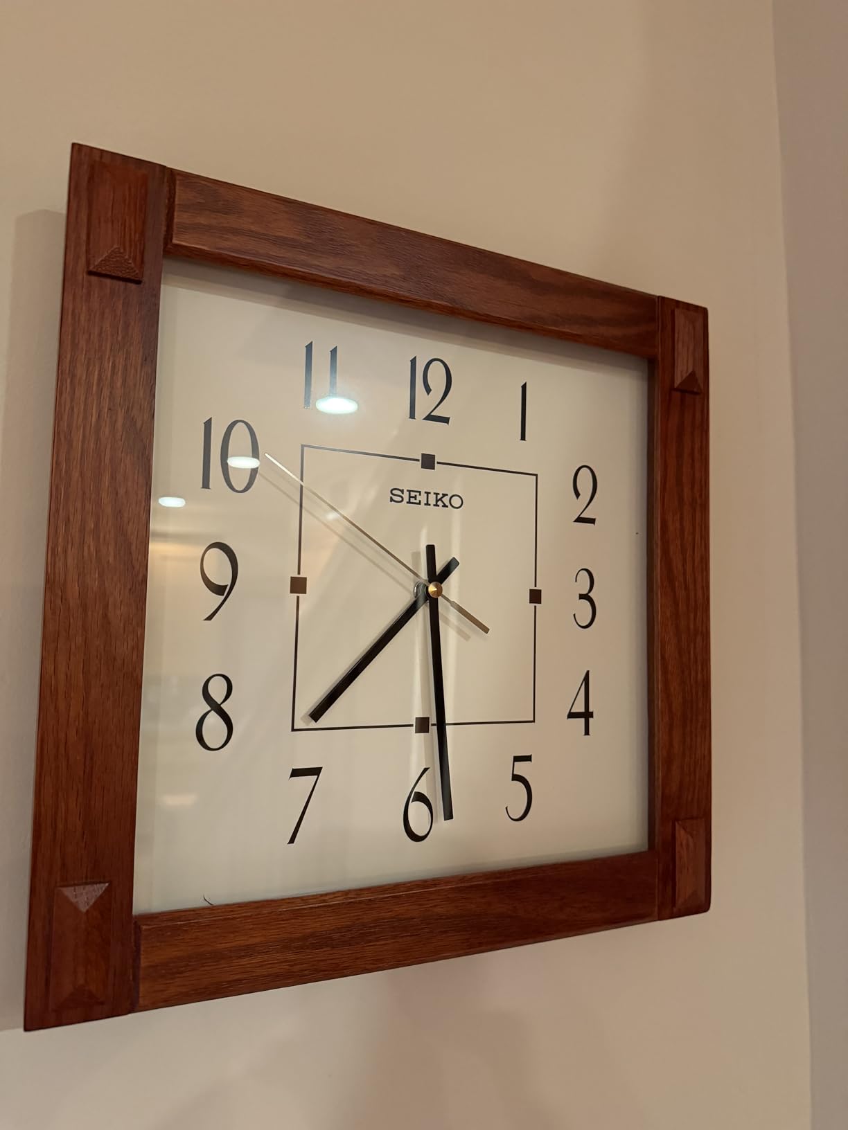 Seiko CLOCK (Model: QXA469BLH), Brown customer photo 1