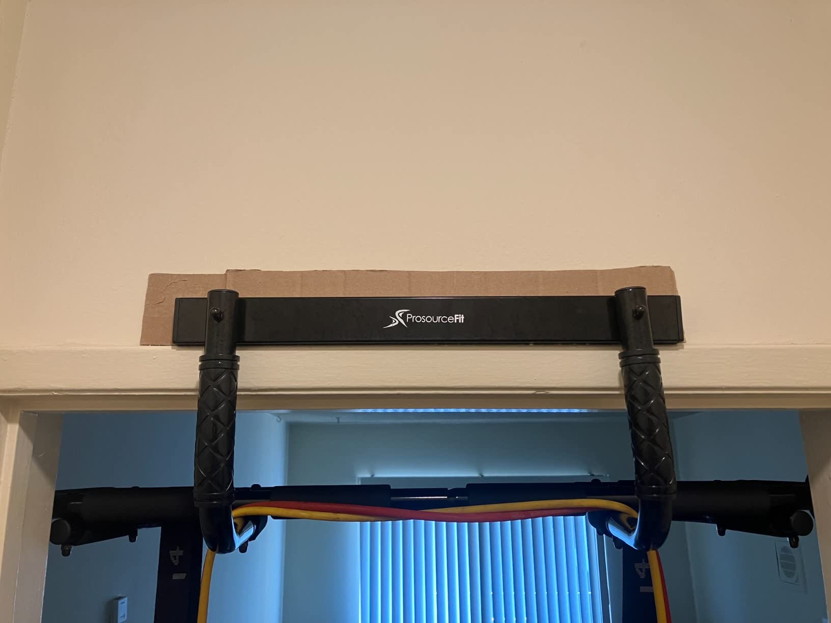 ProsourceFit Pull Up Bar for Multi Use Fitness & Home Gym Exercise customer photo 1