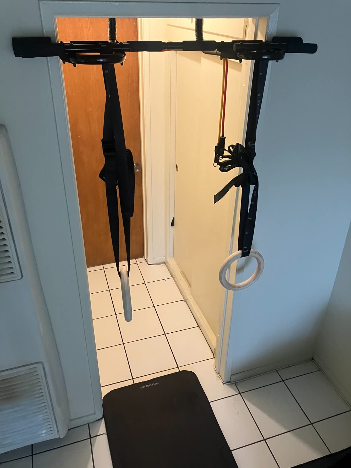 ProsourceFit Pull Up Bar for Multi Use Fitness & Home Gym Exercise customer photo 2
