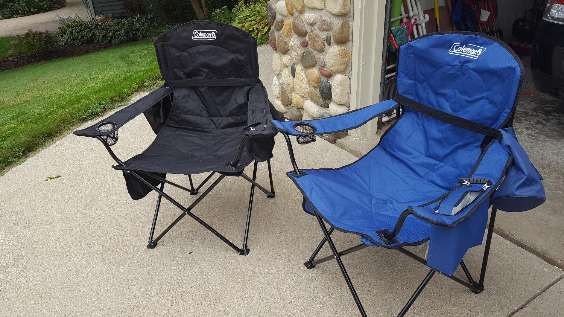 Coleman Portable Camping Chair with 4-Can Cooler, Cushioned Seat & Back with Side Pockets & Cup Holder, Carry Bag Included customer photo 1