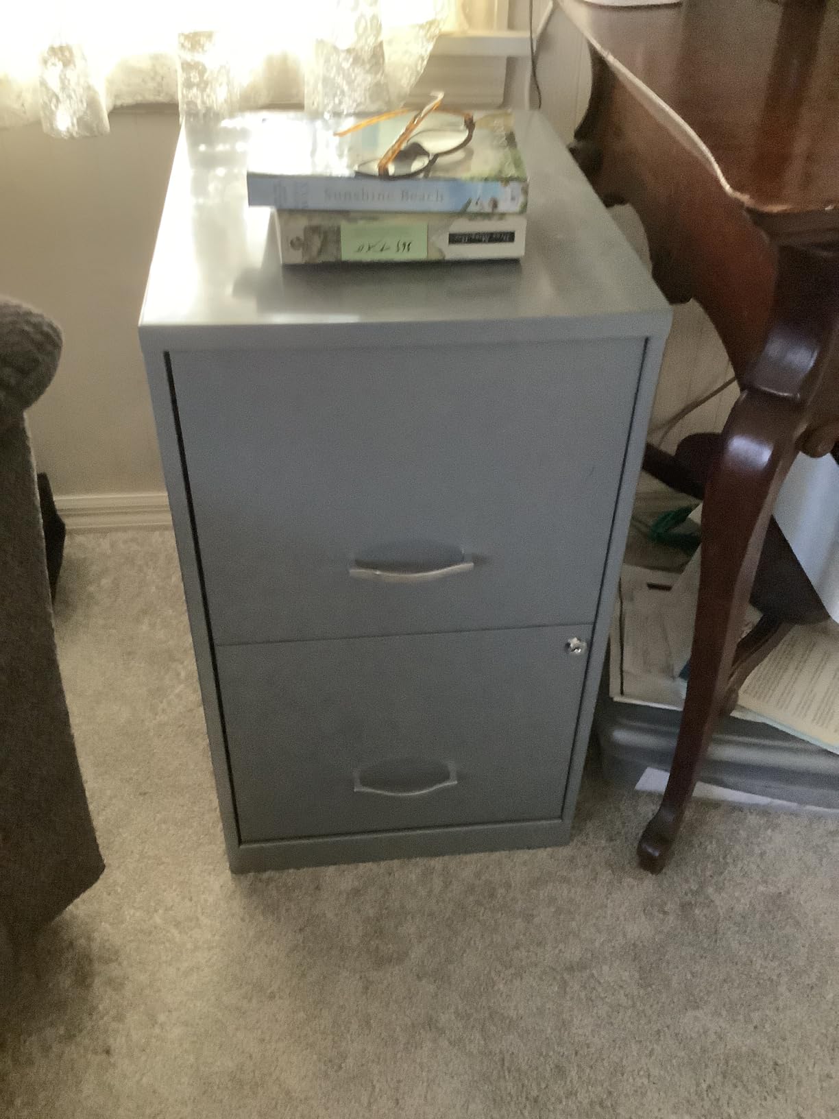 NuSparc 2 Drawer Locking Filing Cabinet | Pre-Assembled Steel Construction | Space-Saving Design is Perfect for Home and Small Office | Letter-Size | Assembled in North America customer photo 1