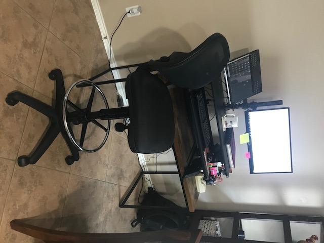 Office Star DC Series Deluxe Breathable Mesh Back Ergonomic Drafting Chair with Lumbar Support and Adjustable Footring, Black Fabric customer photo 1