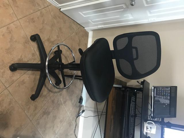 Office Star DC Series Deluxe Breathable Mesh Back Ergonomic Drafting Chair with Lumbar Support and Adjustable Footring, Black Fabric customer photo 2