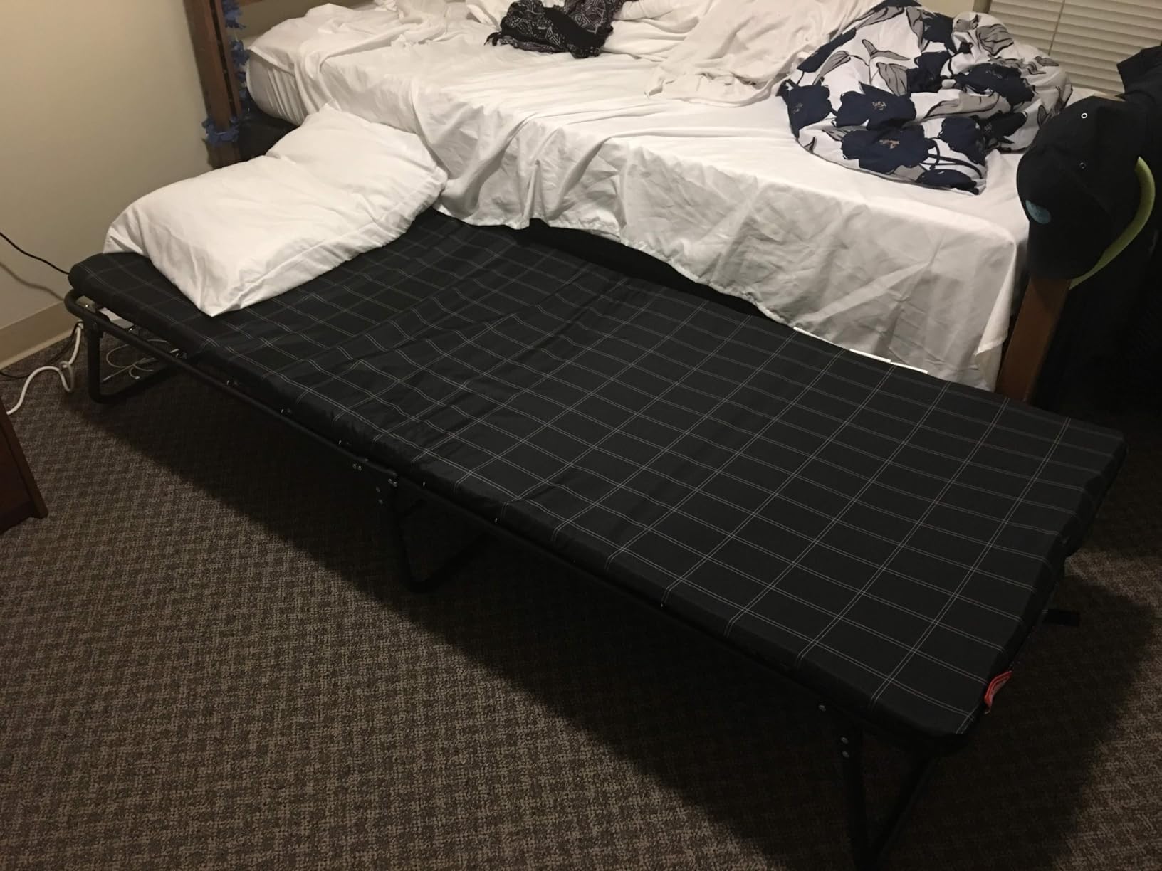 Coleman ComfortSmart Big & Tall Cot with Mattress Pad, Folding Steel Camp Bed with Plush Pad for Comfortable Sleeping, Great for Camping, Lounging, Elevated Sleeping, Guests, & More customer photo 2