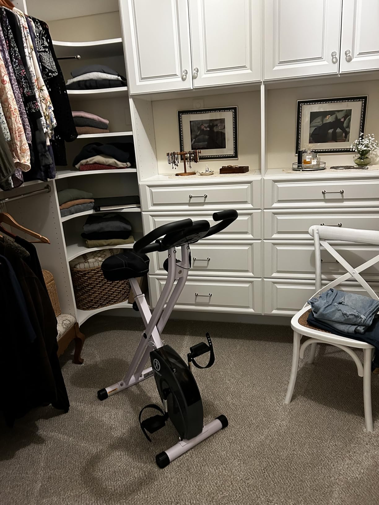 Marcy Foldable Upright Exercise Bike with Adjustable Resistance for Cardio Workout & Strength Training - Multiple Styles Available customer photo 1