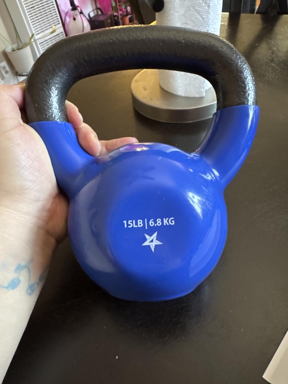 Yes4All Kettlebell, 5-100 LB Vinyl Coated Cast Iron Strength Training Kettlebells for Home Gym Exercises, Fitness, Full Body Workout Equipment customer photo 2