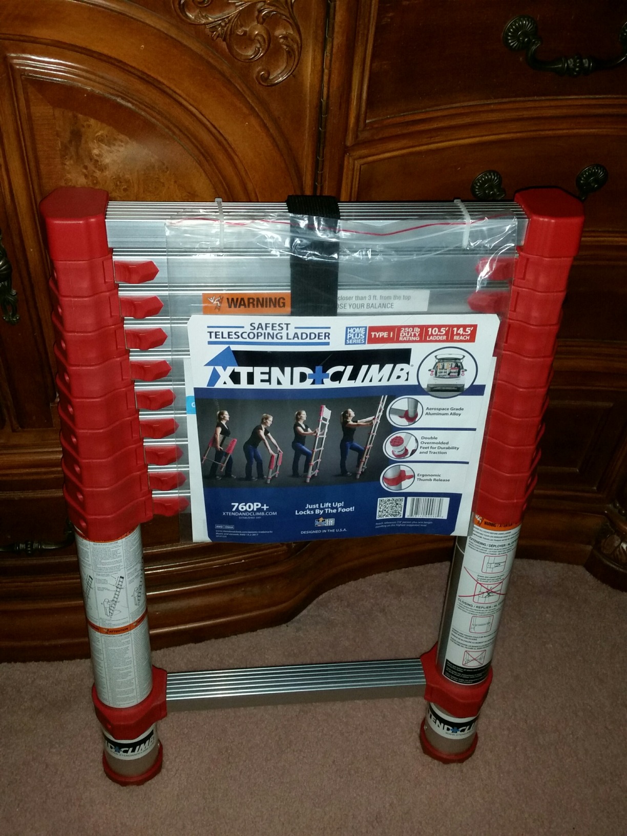 Xtend & Climb 785P+ Telescopic Ladder (15.5 FT - 250 LBS) | Pro Series customer photo 1