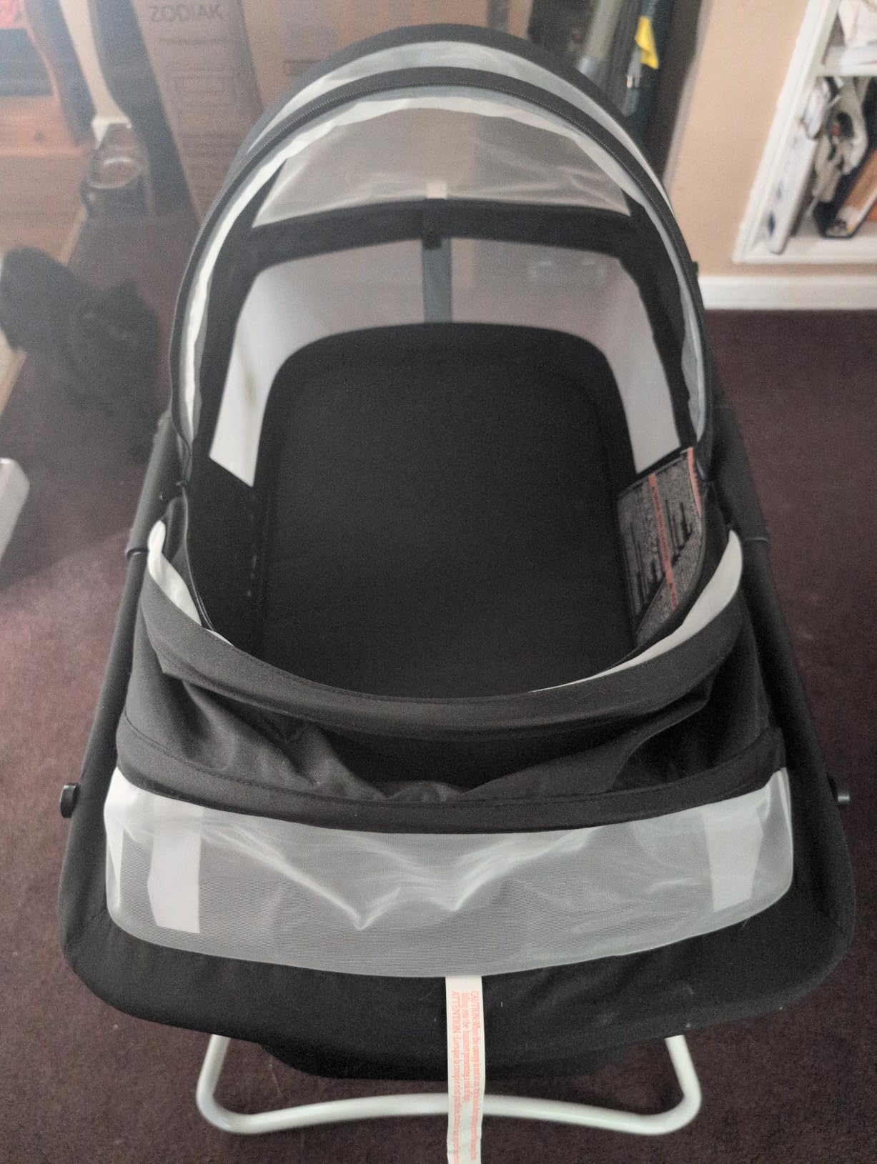 Dream On Me Karley Bassinet in Cool Grey, Lightweight Portable Baby Bassinet, Quick Fold and Easy to Carry, Adjustable Double Canopy, Indoor and Outdoor Bassinet with Large Storage Basket customer photo 1