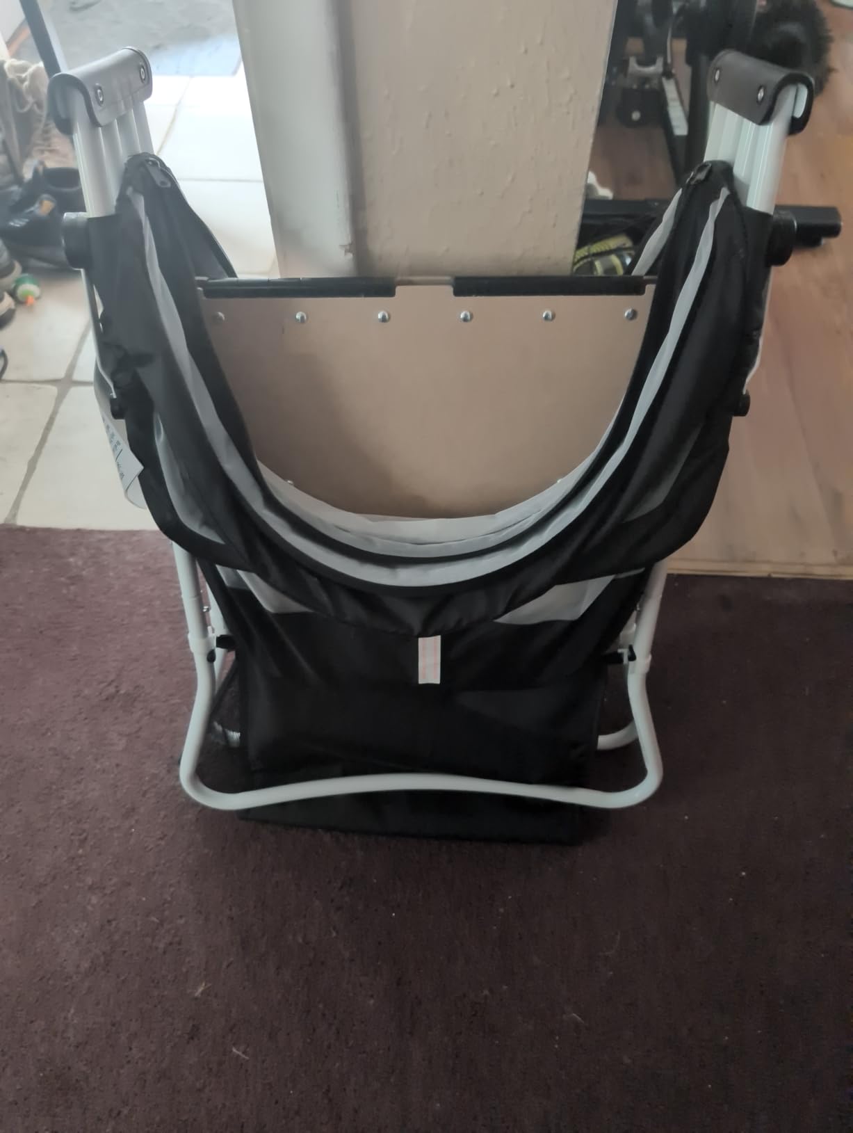 Dream On Me Karley Bassinet in Cool Grey, Lightweight Portable Baby Bassinet, Quick Fold and Easy to Carry, Adjustable Double Canopy, Indoor and Outdoor Bassinet with Large Storage Basket customer photo 2