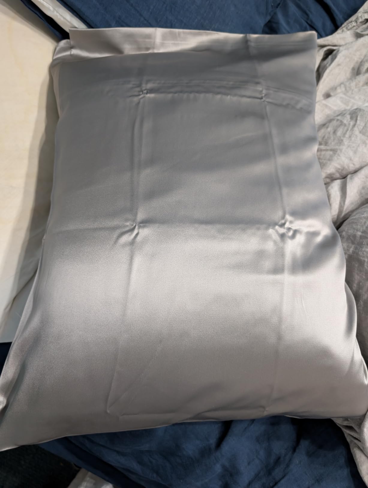Fishers Finery 25mm 100% Pure Mulberry Silk Pillowcase (Taupe Queen) customer photo 2