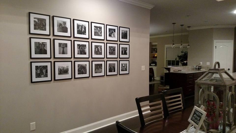 Gallery Perfect 12x12 Picture Frames, 9 Piece Set with Real Glass Cover for 8x8 Photos With Mat, Picture Frames Collage Wall Decor for Gallery Wall, Home Decor, Black customer photo 2