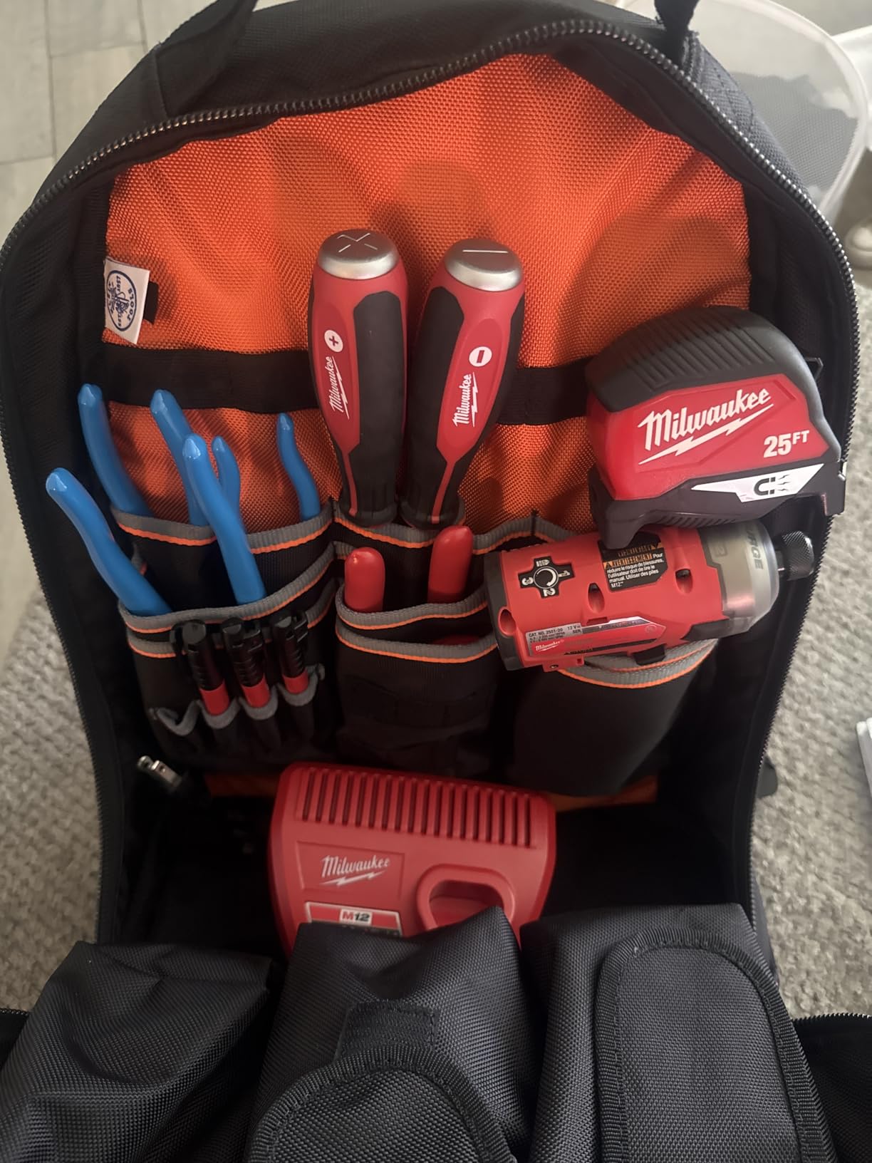 Klein Tools 55421BP-14 Tool Backpack, Heavy Duty Tradesman Pro Tool Bag Organizer with 39 Pockets, Molded Bottom customer photo 2