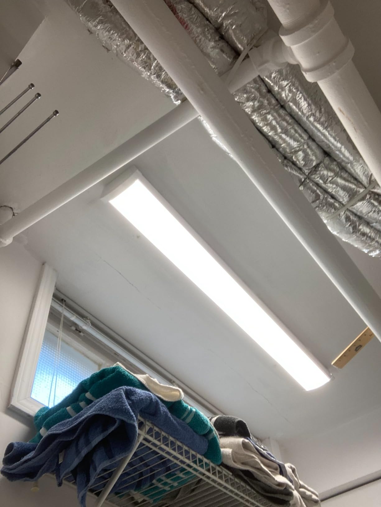 Lithonia Lighting 4 Foot LED Light Fixture, Low-Profile LED Wraparound Flush Mount Ceiling Light, 4000K Cool White, 120V, 48-Inch (FMLWL 48 840) customer photo 1