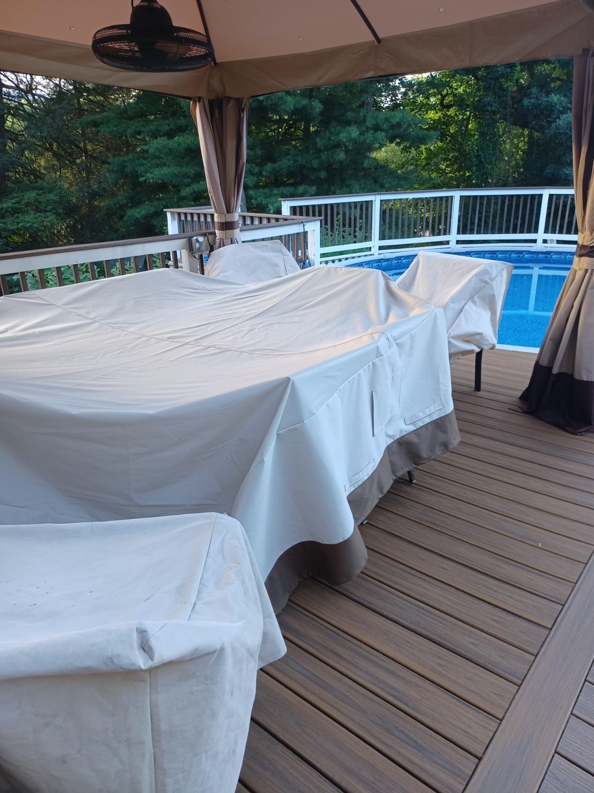 Amazon Basics Outdoor Patio Furniture Cover customer photo 2