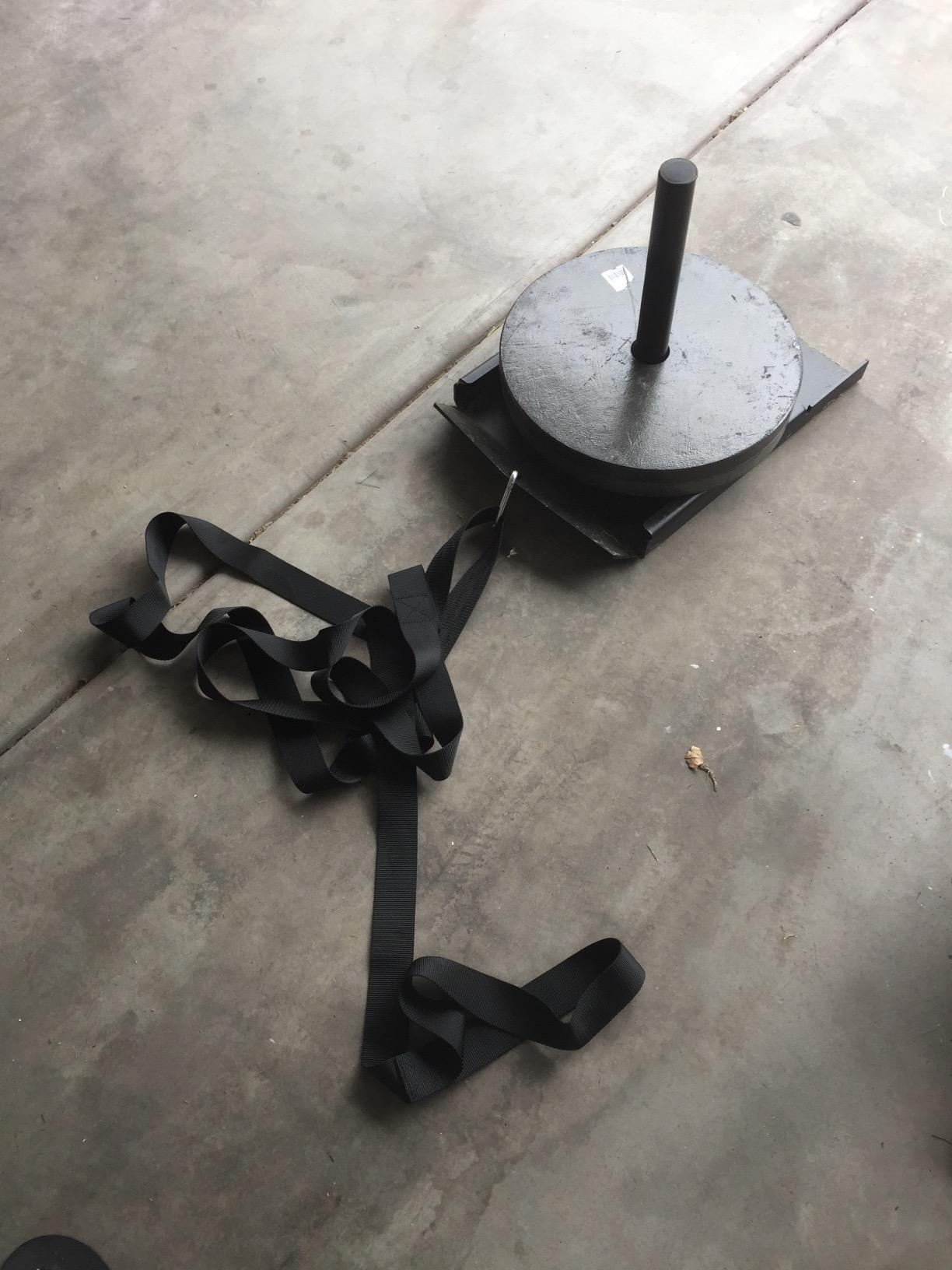 Titan Fitness Power Speed Training Sled with 14.5ft Leash, 500 LB Capacity, Weighted Drag or Pull Sled for Speed, Agility, and Strength Training customer photo 2