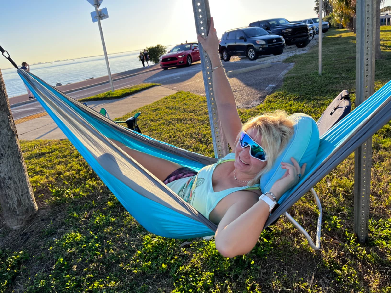 Wise Owl Outfitters Camping Hammock - up to 500lbs Portable Hammock with Tree Straps - Travel, Backpacking, Hiking, Outdoors Camping Gear - Single or Double customer photo 1