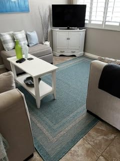 Unique Loom Outdoor Border Collection Area Rug - Soft Border (7' 1