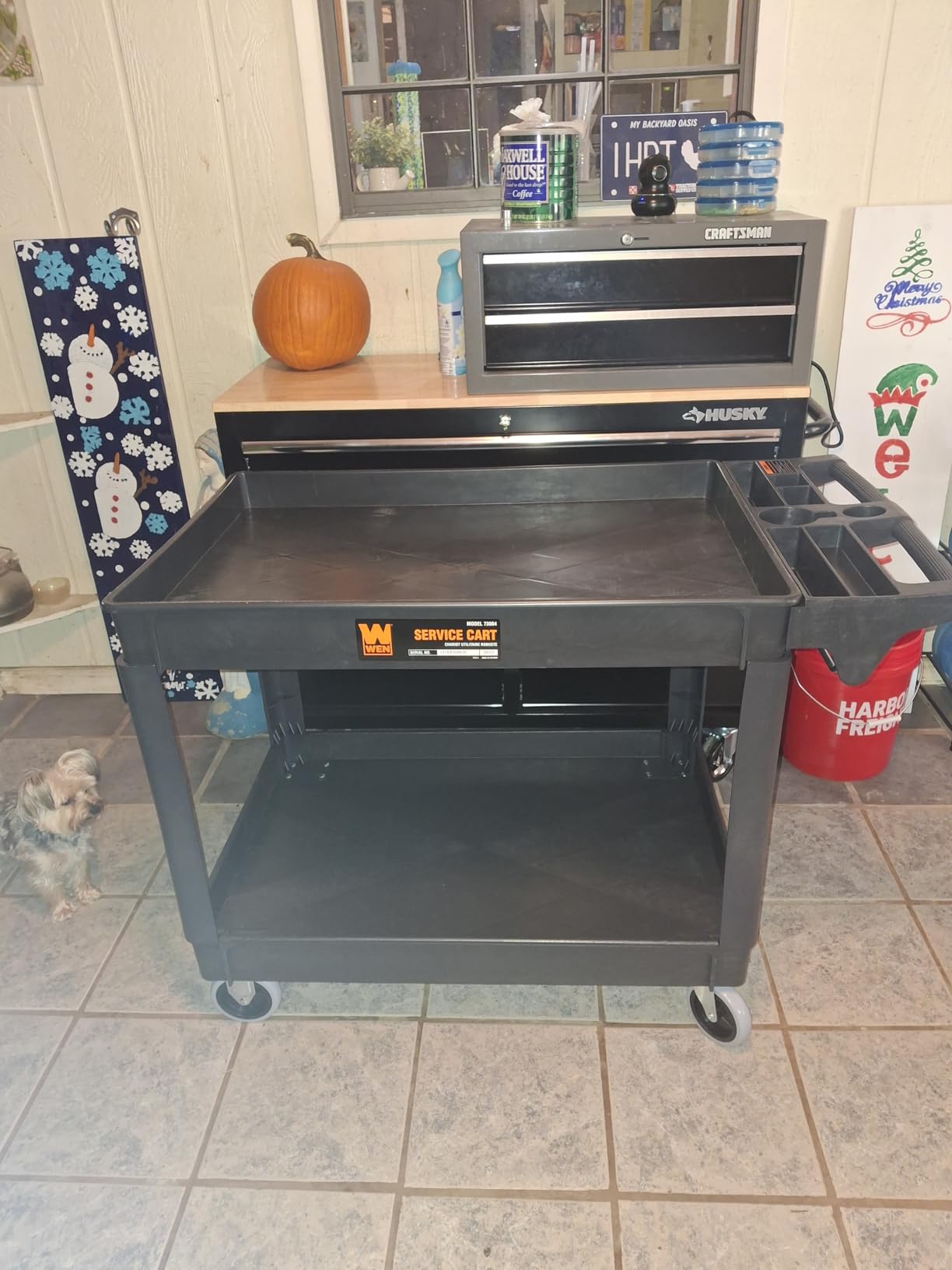 WEN 500-Pound Capacity 46 By 25.5-Inch Extra Wide Service Utility Cart customer photo 1