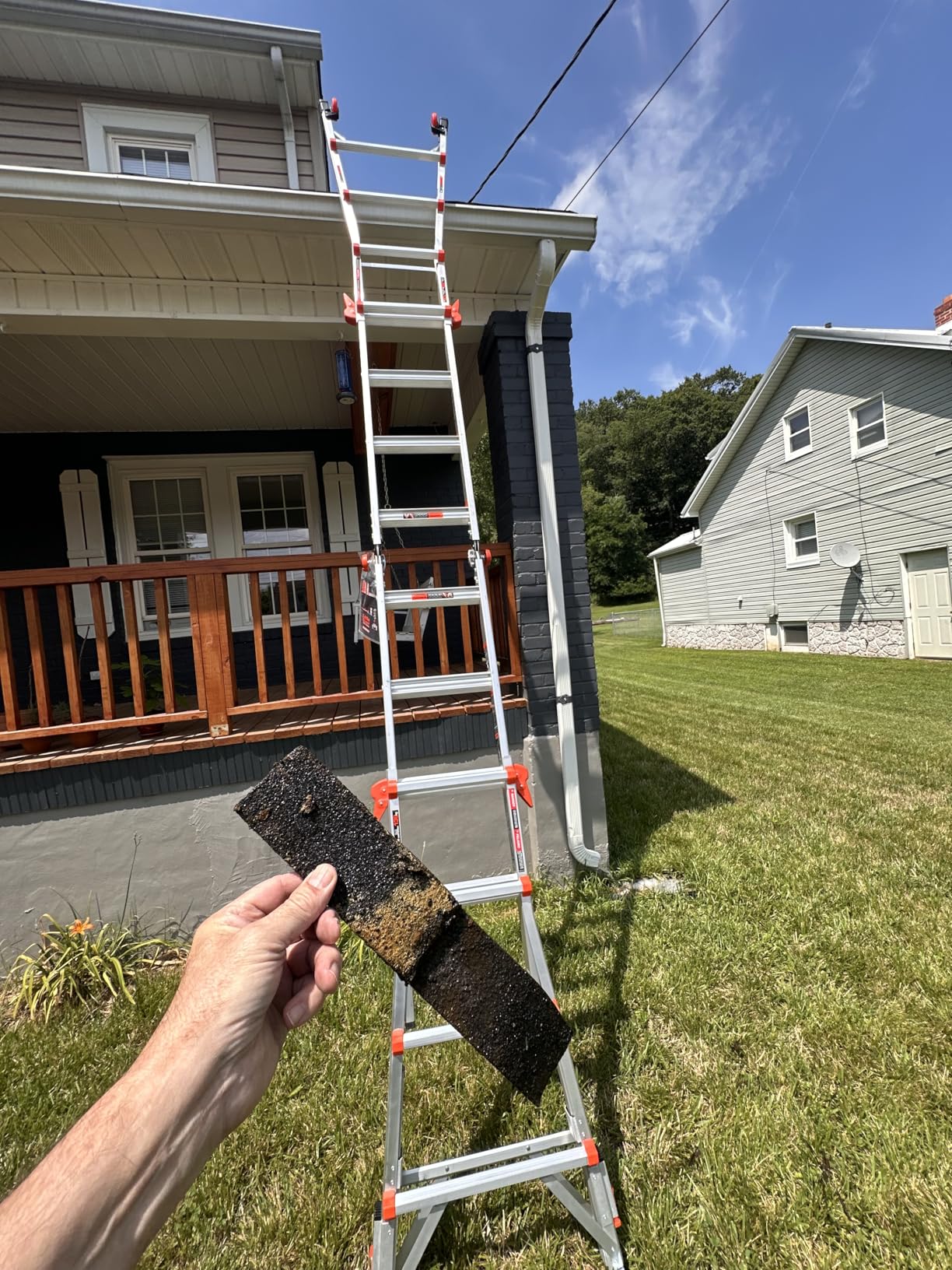 Little Giant Ladders Velocity 17-Ft Folding Multi-Position Ladder, Aluminum, 300 lb Load Capacity, Type 1A Extra Heavy Duty, 18-Ft Reach, with Ratchet Levelers and Wheels (15417-801) customer photo 1