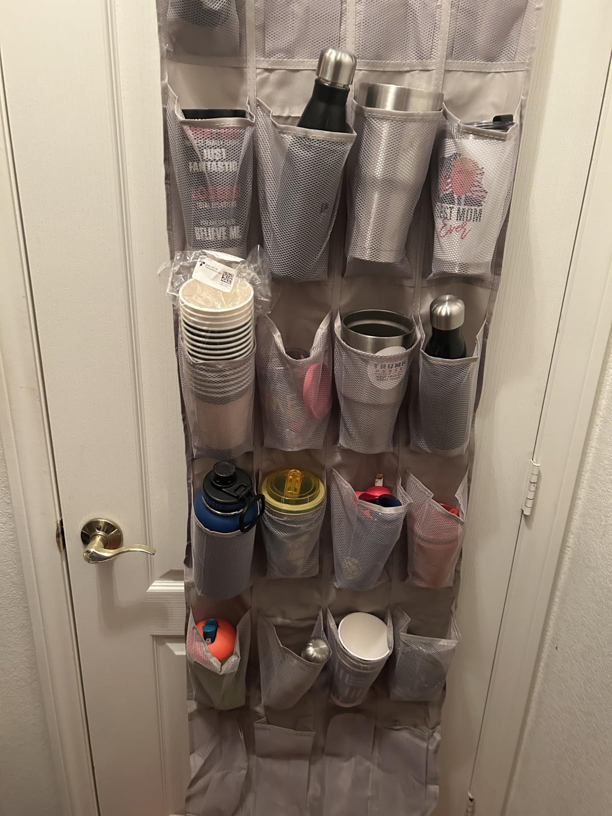Amazon Basics 24 Medium Mesh Pocket Over-the-Door Hanging Shoe Organizer customer photo 1