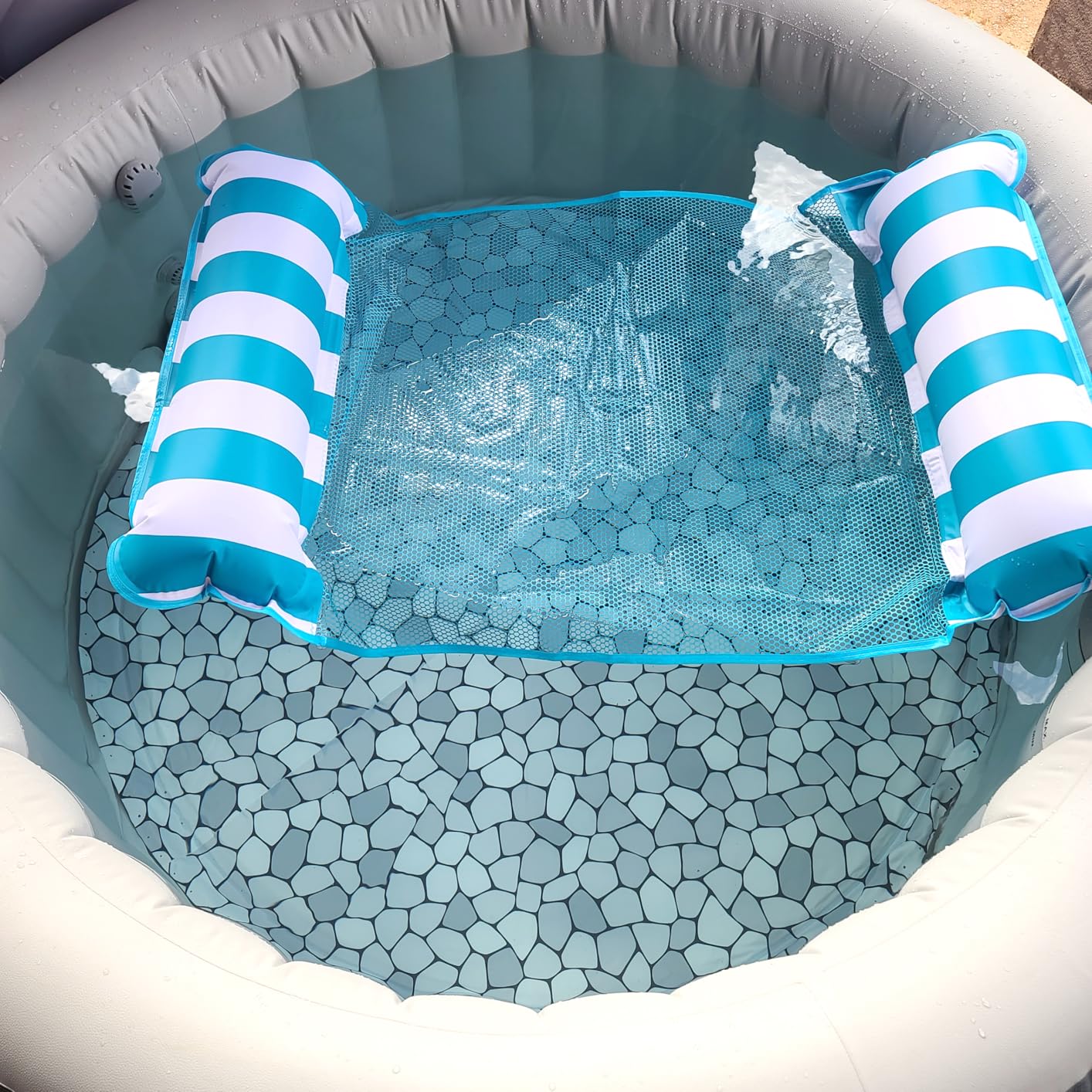 Aqua 4-in-1 Monterey Hammock Pool Float & Water Hammocks - 2-3-4 Multipacks - Multiple Colors/Styles - for Adults and Kids Floating customer photo 1