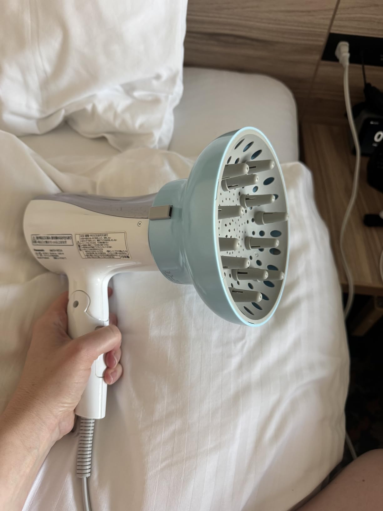 Universal Hair Diffuser Adaptable for Blow Dryers with D-1.7-Inch to 2.6-Inch for Curly or Wavy Hair, White customer photo 2