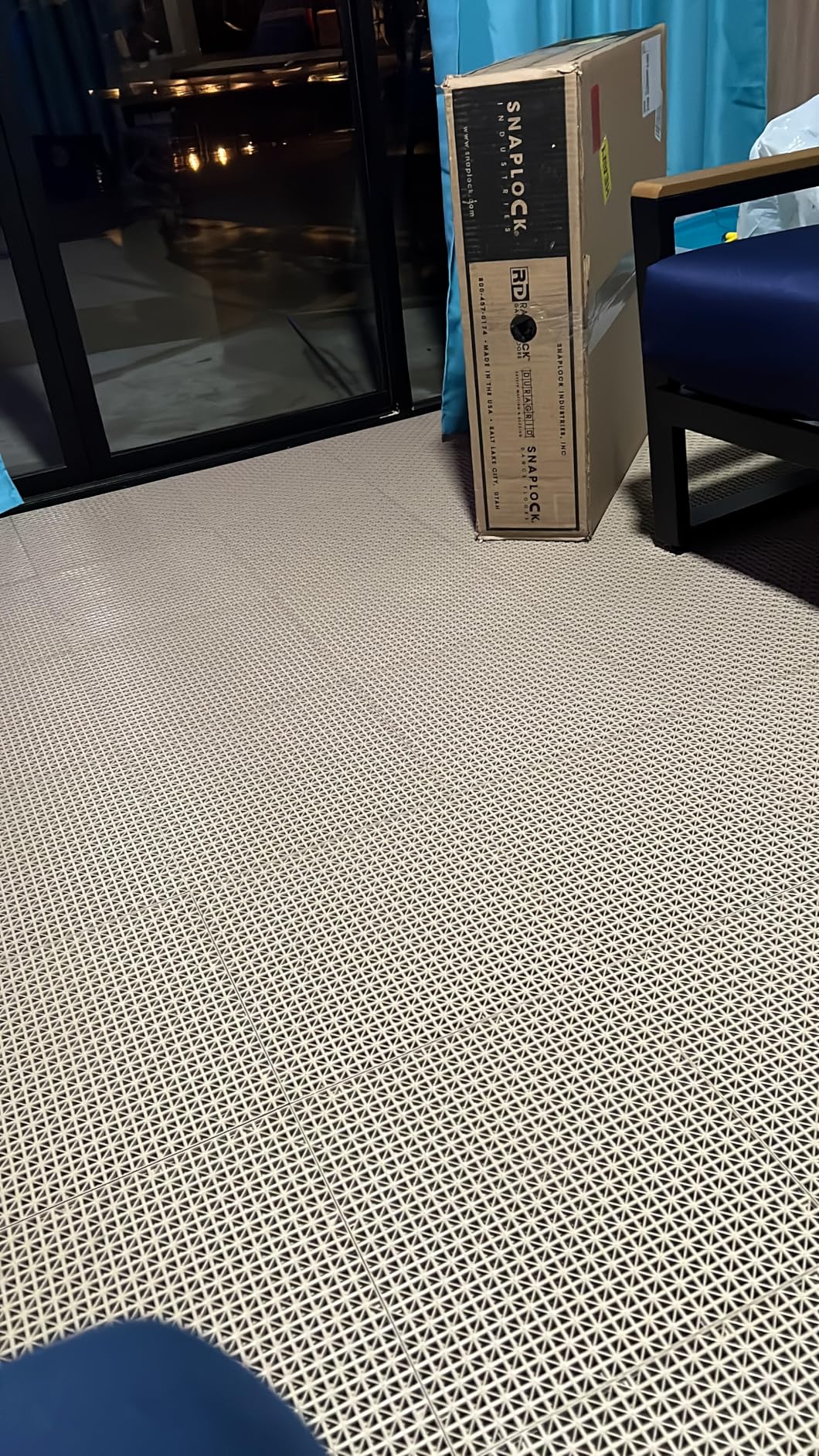 Big Floors DuraGrid Deck Tiles, Interlocking Outdoor Tiles for Patio, Self-Draining, UV-Resistant, Water-Resistant Modular Flooring, Easy Install, 40 Pack, Beige customer photo 2