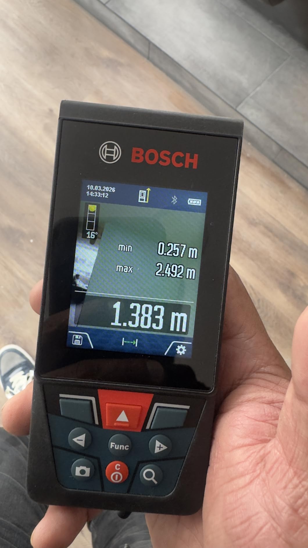 BOSCH GLM400CL 400 Ft Blaze Outdoor Connected Laser Measure customer photo 1