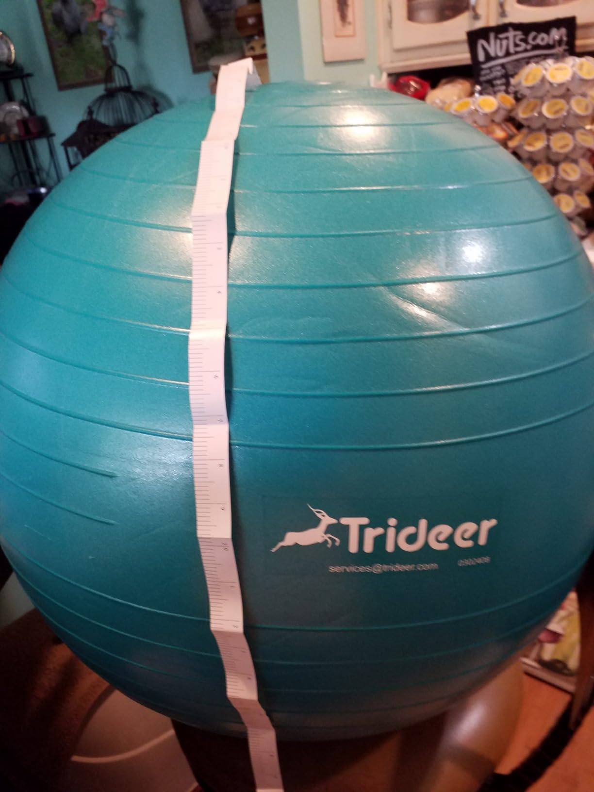 Trideer Yoga Ball for Exercise, Pilates, Core & Balance Training, Stability Ball for Pregnancy & Birthing Prep, Physical Therapy, Daily Stretching, Office Chair for Active Sitting, Quick Pump Included customer photo 1