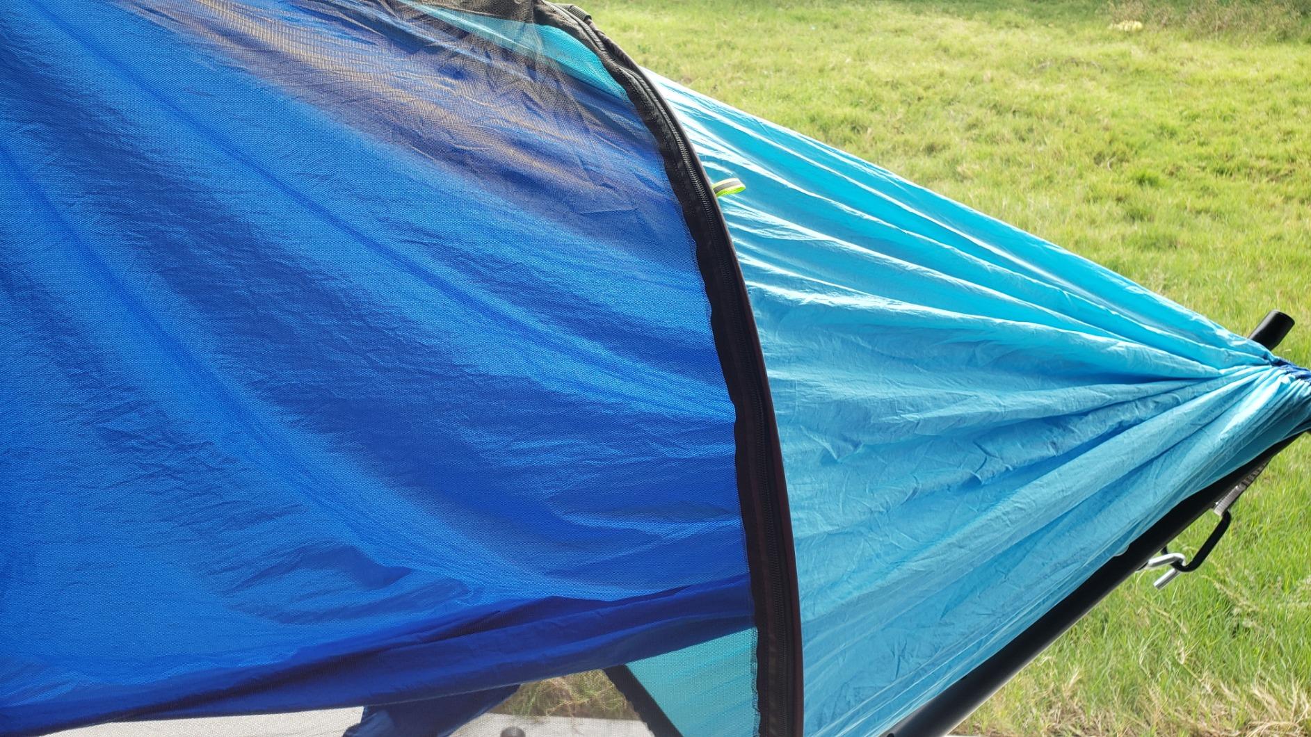 G4Free Large Camping Hammock for Outside with Mosquito Net 2 People Hammock | Up to 440lb Portable Hammock Durable Nylon with Bug Net, Tree Straps, Tent Tarp for Outdoor Hiking Camping Backpacking Travel customer photo 2