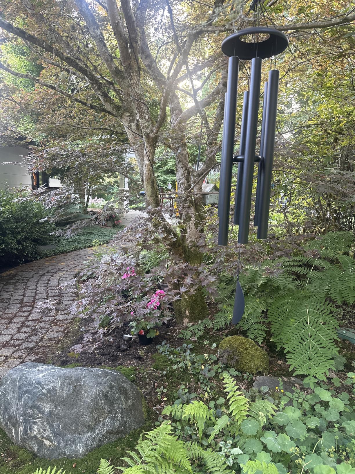 ASTARIN Wind Chimes Outdoor Deep Tone | 45in Memorial Wind Chimes with 6 Heavy Tubes, Large Windchimes Outdoor for Garden Hanging Décor, Sympathy Gifts. Bronze customer photo 2