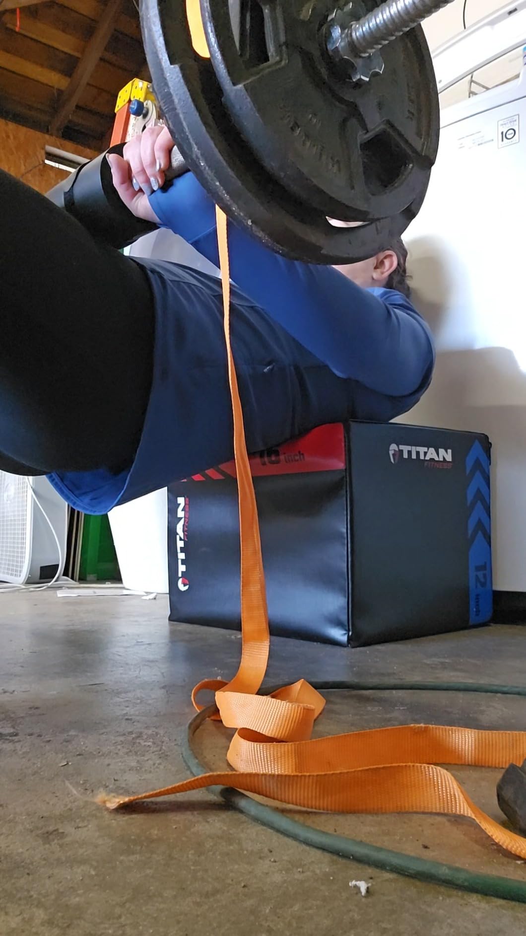 Titan Fitness Heavy Foam Plyometric Box - Pro-Duty HIIT Exercise Foam Plyo Step-Up, Box Squat customer photo 2