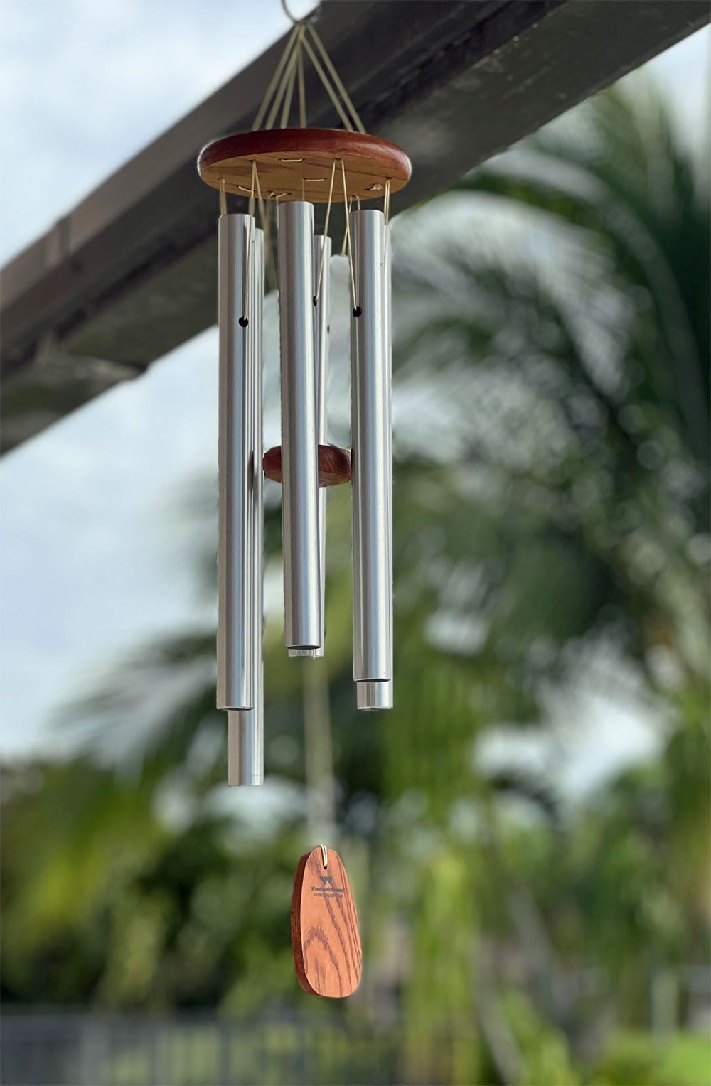 Woodstock Wind Chimes Amazing Grace Chime Medium (24'') Bronze Wind Chime Inspirational and Memorial Gifts Wind Chimes for Outside Patio Home or Garden Decor customer photo 1