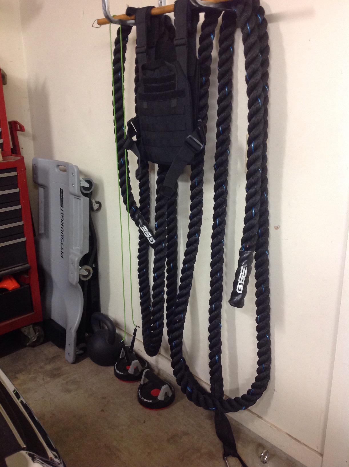 GSE Gym Battle Rope, Heavy-Duty Workout Ropes for Indoor & Outdoor Workout | 1.5