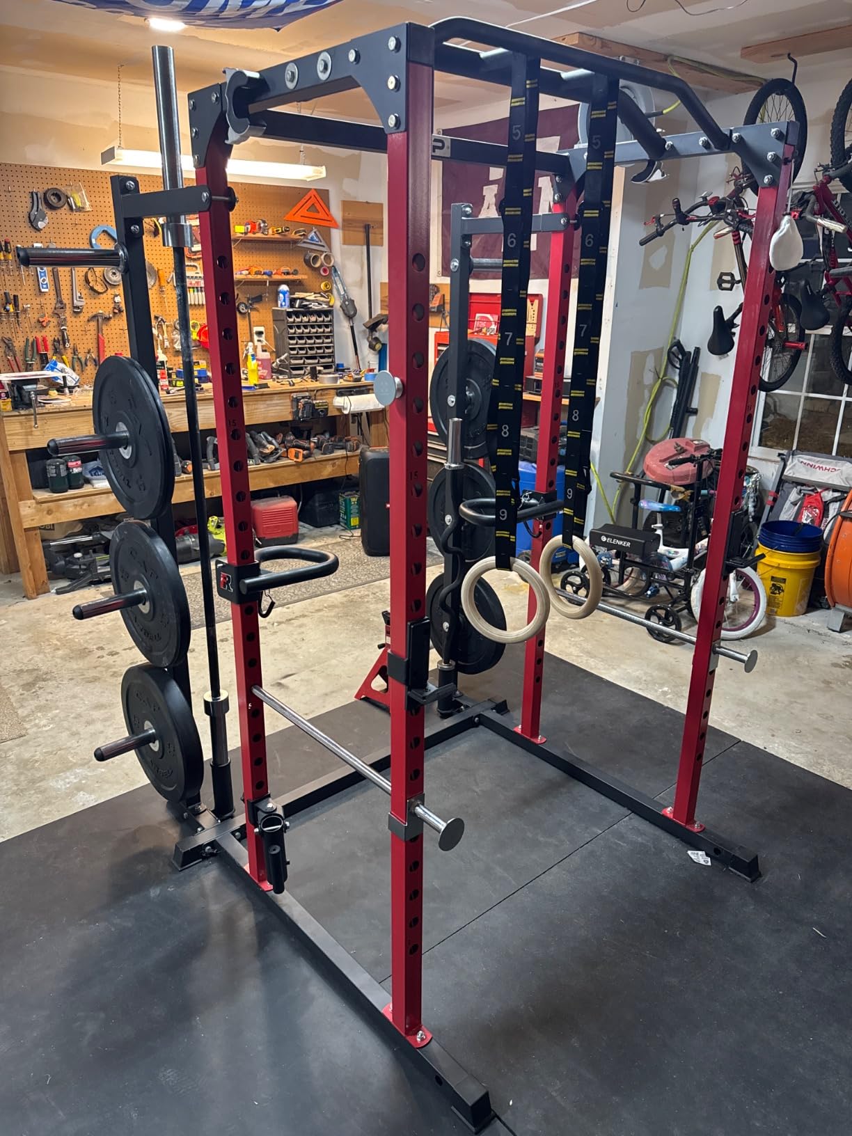 REP Fitness PR-1100 Power Rack - 700 lbs Rated Lifting Cage for Weight Training customer photo 2