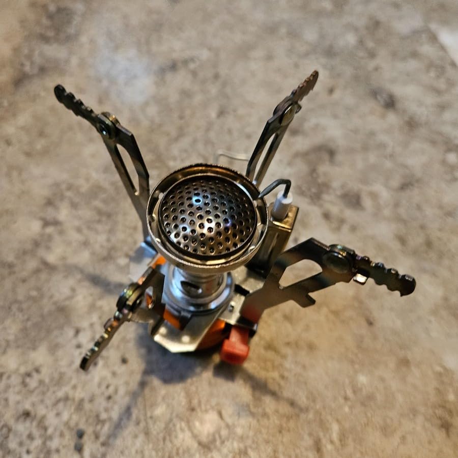 AOTU Portable Camping Stoves Backpacking Stove with Piezo Ignition Stable Support Wind-Resistance Camp Stove for Outdoor Camping Hiking Cooking customer photo 1