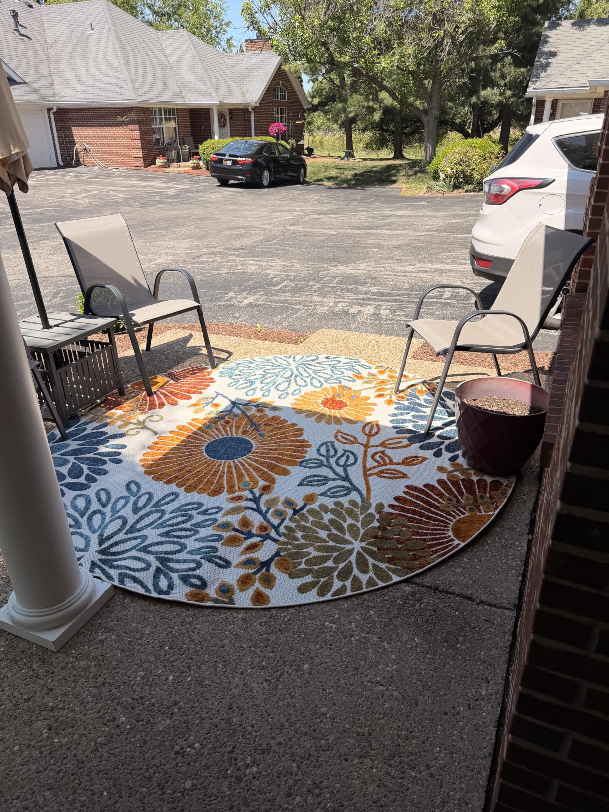 SAFAVIEH Washable Rug Outdoor Cabana Collection - 8' x 10', Cream & Red, Non-Shedding & Easy to Clean, Ideal for Patio, Backyard, Mudroom customer photo 1