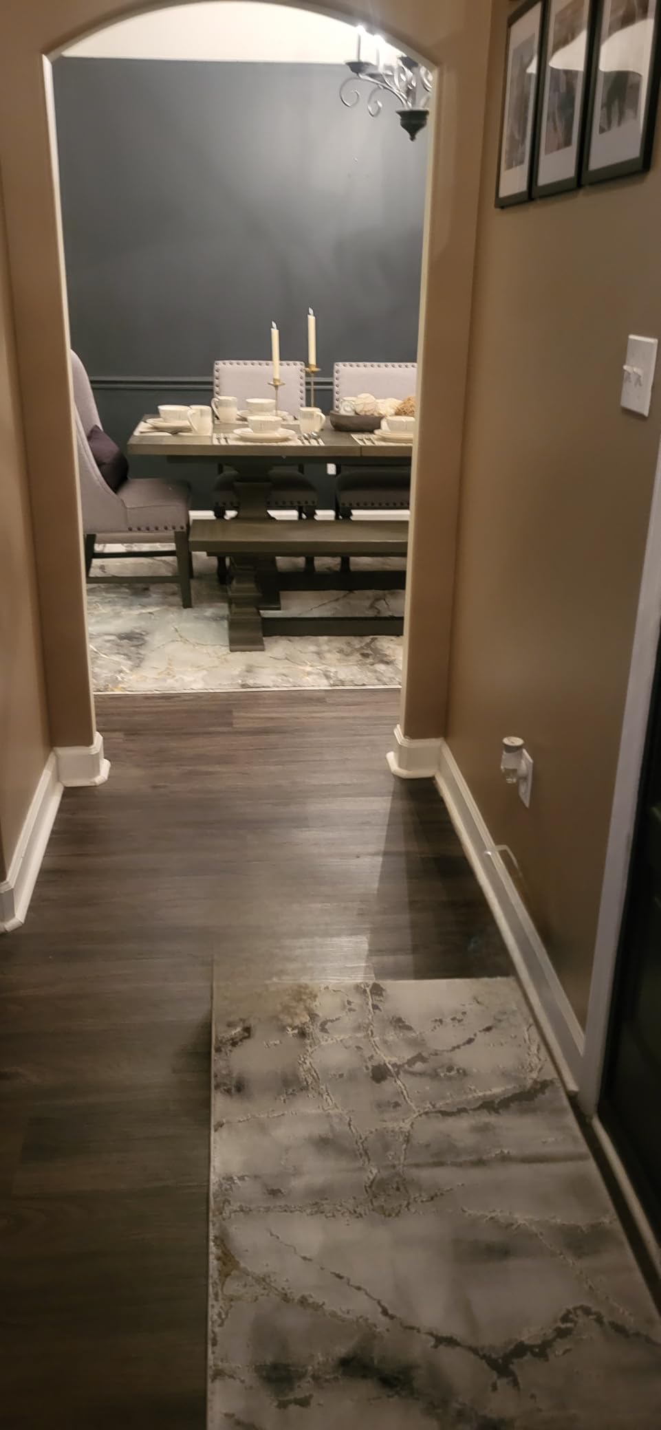 SAFAVIEH Area Rug 8x10 - Craft Collection - Large - Grey & Gold, Modern Abstract Design, Non-Shedding & Easy Cleaning, Ideal for Living Room, Bedroom, Office, Dining Space (CFT877F) customer photo 2
