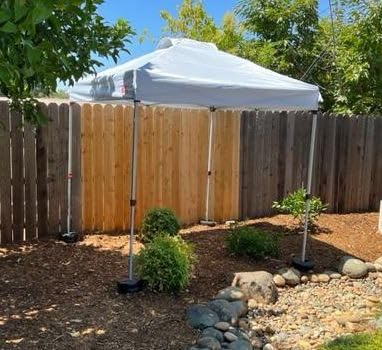 MASTERCANOPY 10x10 Pop Up Canopy Tent, 1 Person Setup Instant Shelter, Outdoor Portable Beach Canopy with Roller Bag, 4 Sandbags, 4 Ropes, 8 Stakes (10x10, Black) customer photo 2