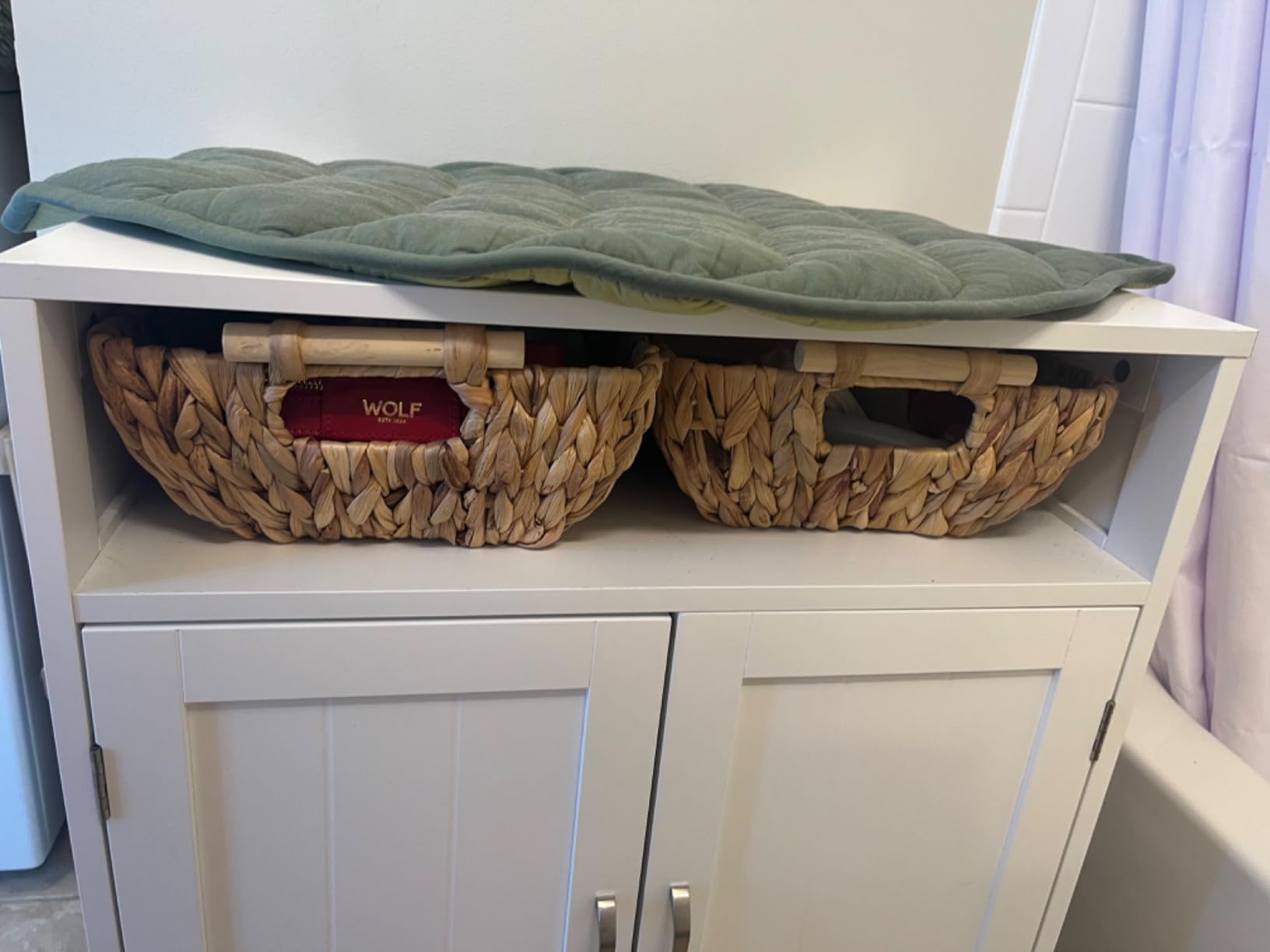 Storageworks Wicker Baskets For Organizing, Water Hyacinth Storage Baskets | Wicker Storage Baskets For Shelves, Baskets With Wooden Handles, 2-Pack Gifts Basket For Home Decor, Hand-Woven Basket customer photo 2