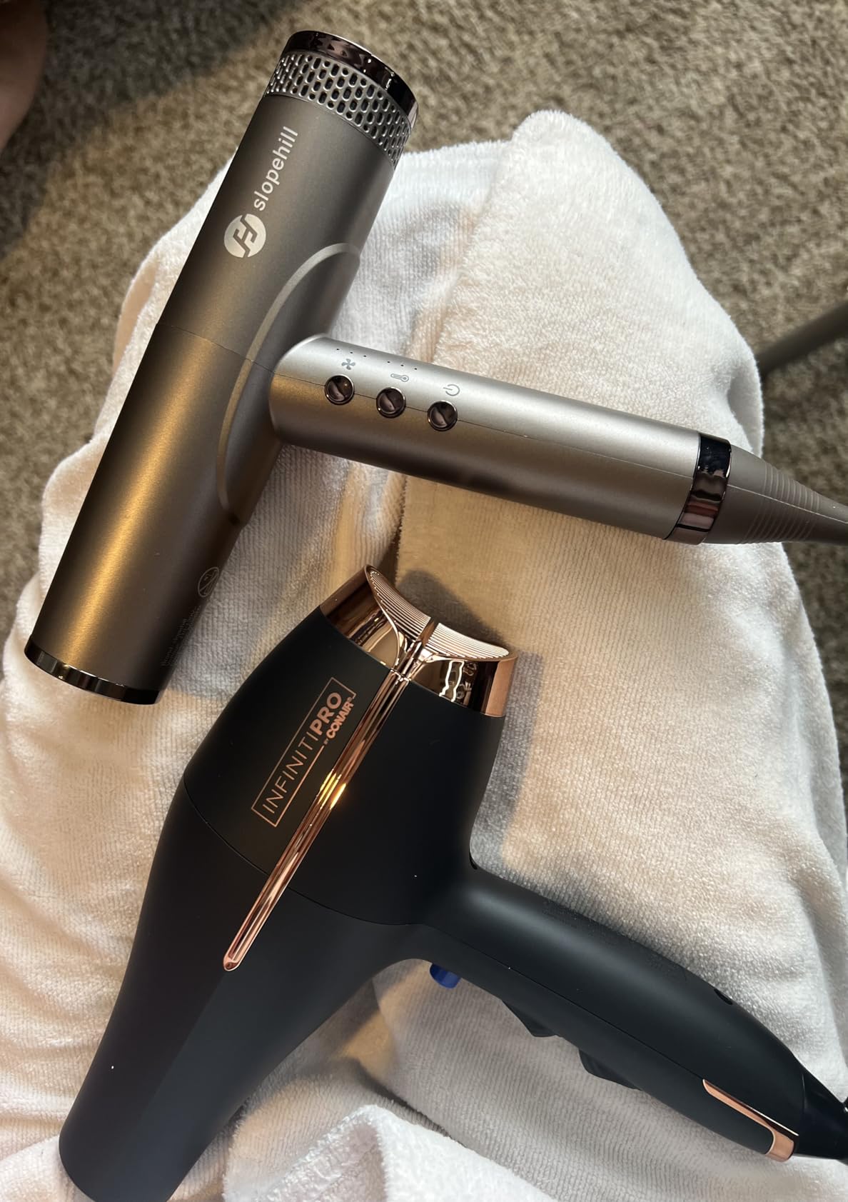 Conair InfinitiPRO AC Motor Pro Hair Dryer | Professional Ionic Ceramic Blow Dryer for Faster, Frizz-Free Drying on All Hair Types, Black, 650AMZL customer photo 1