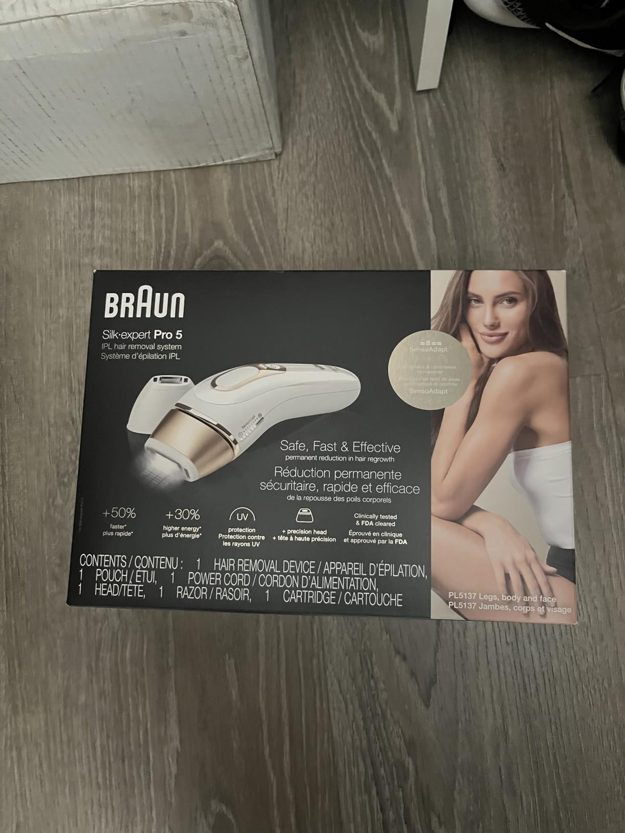 Braun IPL, Silk Expert Pro 5, IPL Hair Removal for Women and Men, Permanent Laser Hair Reduction At-Home, 2 Heads, Pouch, IPL5137 customer photo 1